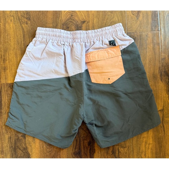 LIRA Men's M Shorts Drawstring Multicolor Nylon Activewear Elastic Waist Beach - Picture 2 of 6